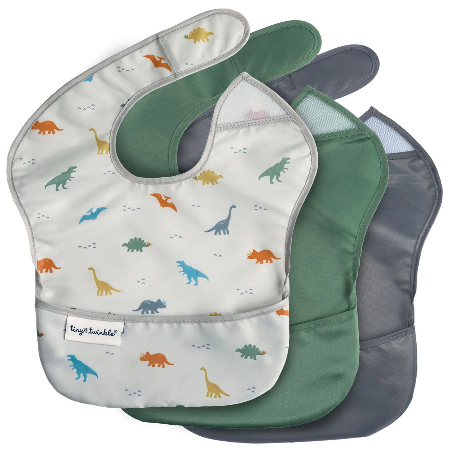Tiny Twinkle - Mess-Proof Easy Bib 3 Pack