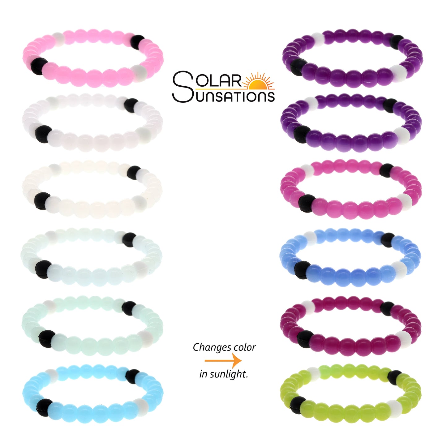 Frog Sac - Solar Reactive Silicone Bubble Bracelets