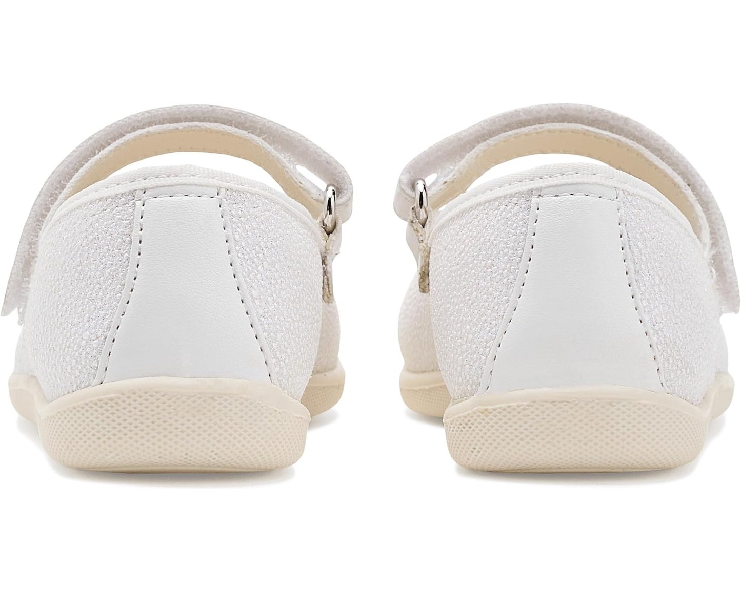Naturino - Claries 2 Canvas  White Mary Jane Shoe Crystals/Sprint