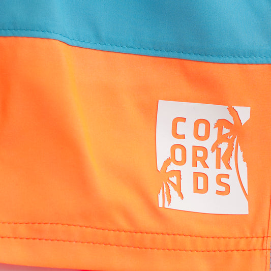 Color Kids Swim Long Shorts, Colorblock - 6Y