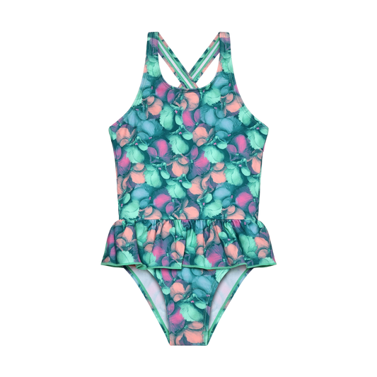 Color Kids Girl's Swimsuit with Skirt 1 pc