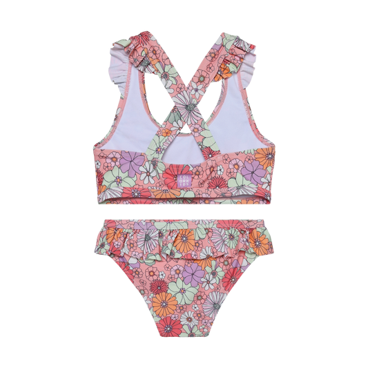 Color kids - 2 Pc Girls Swimsuit Bikini W. Skirt