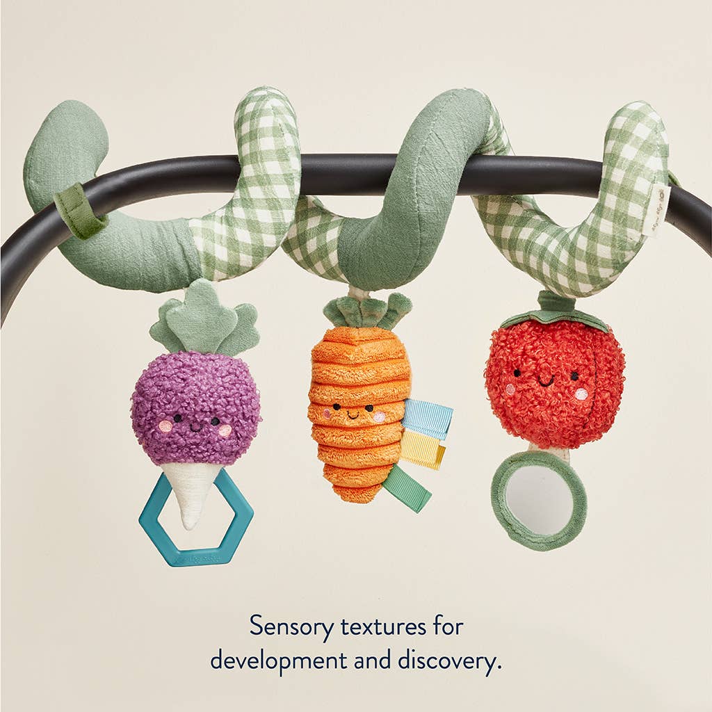 Itzy Ritzy - Itzy Bitzy Spiral Car Seat Activity Toy: Veggie