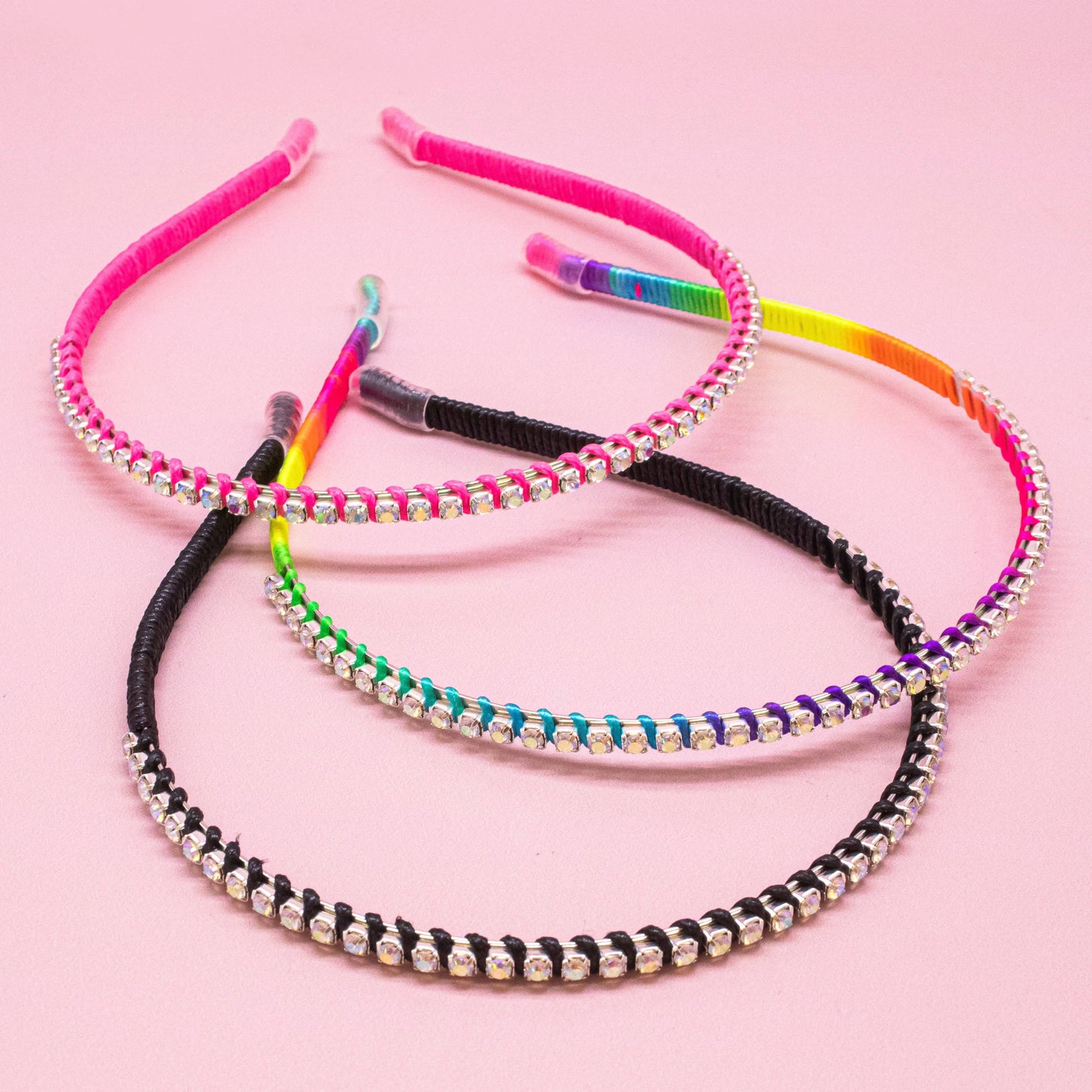 Frog Sac - Thin Rhinestone Headbands for Kids Girls