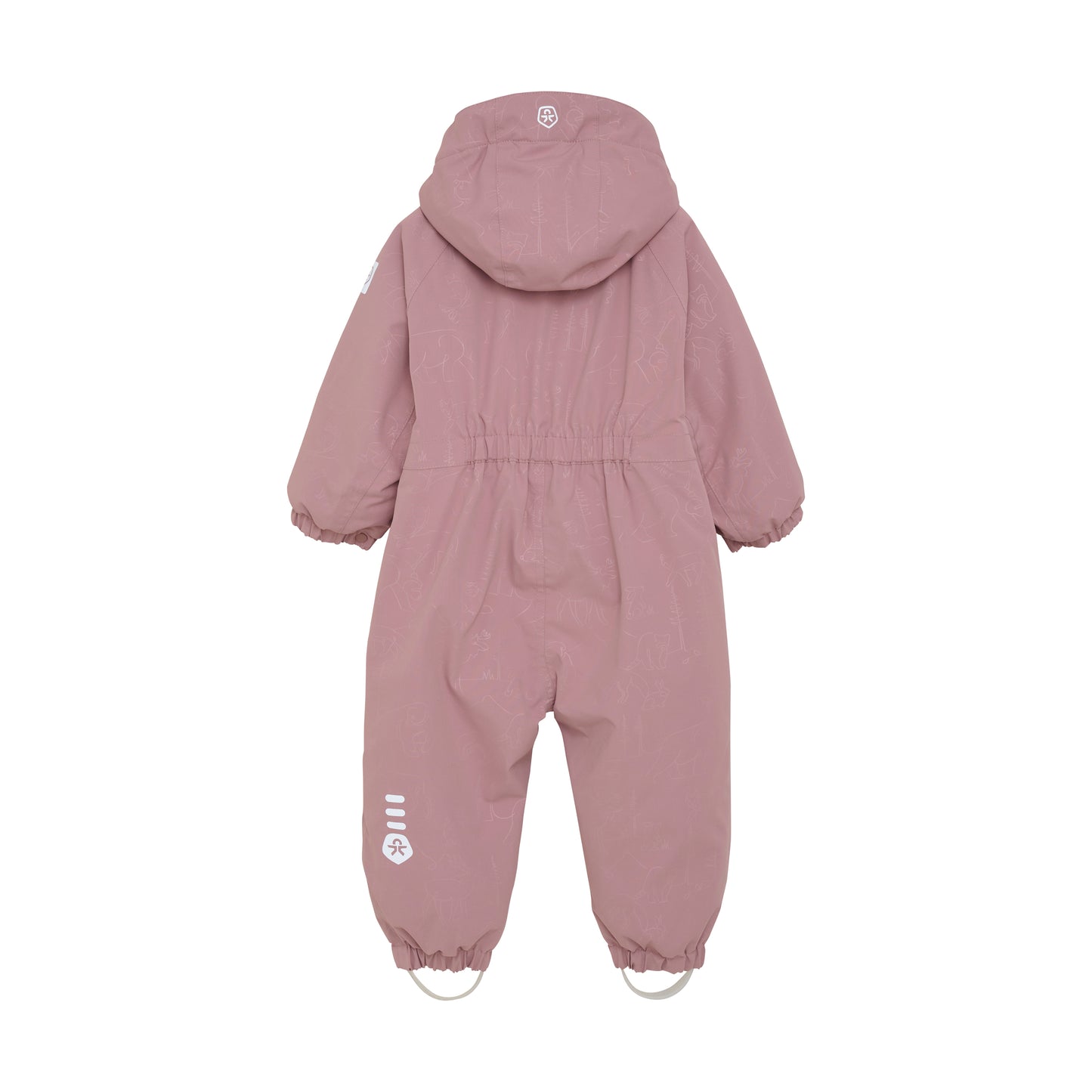 Color Kids - Pink Snowsuit with Woodland Animals - 1Y