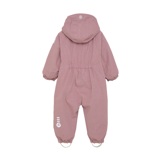 Color Kids - Pink Snowsuit with Woodland Animals - 1Y