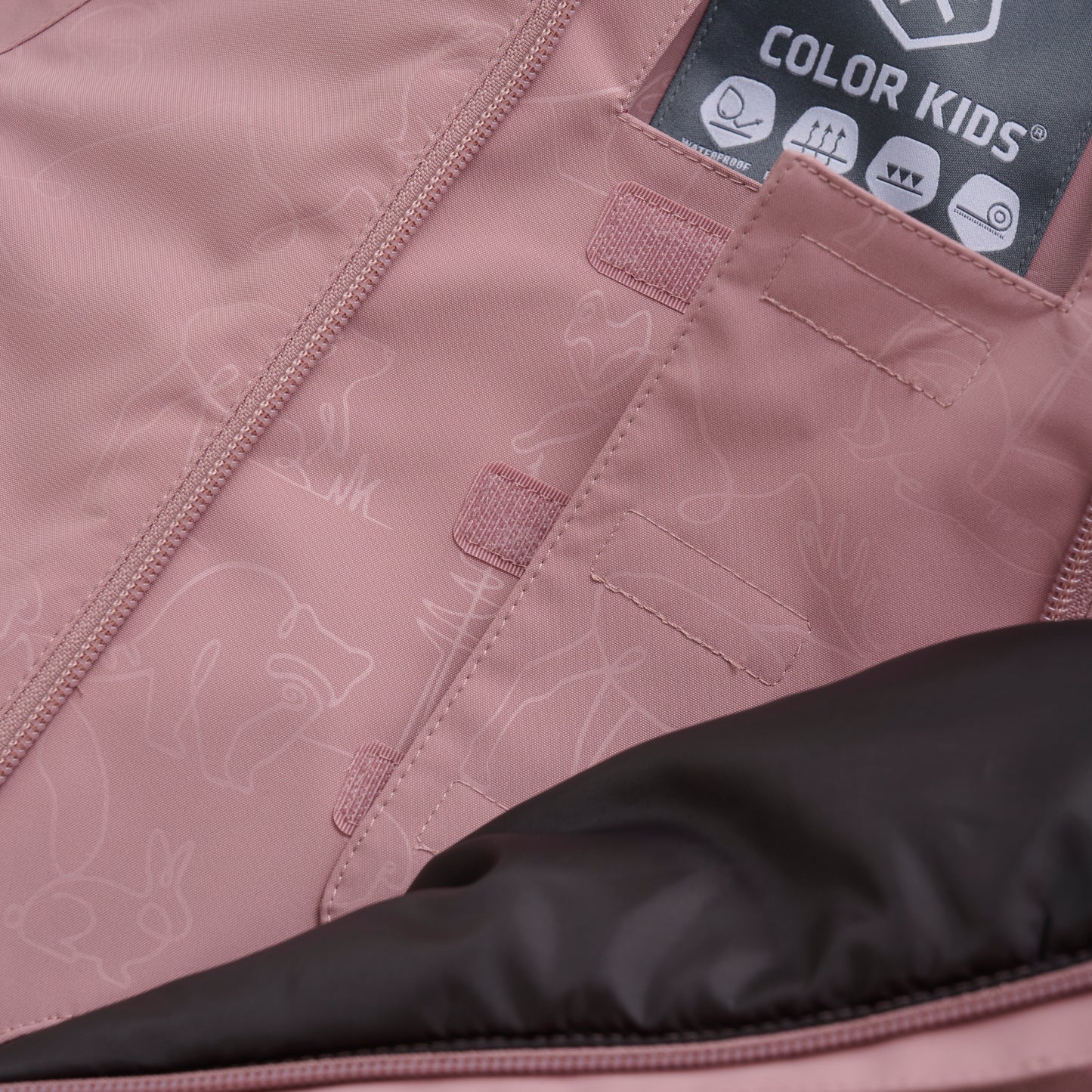 Color Kids - Pink Snowsuit with Woodland Animals - 1Y