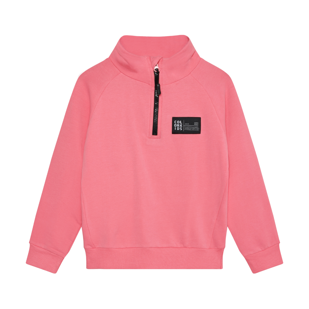 Color Kids - Cotton Three-Quarter Zip-Up