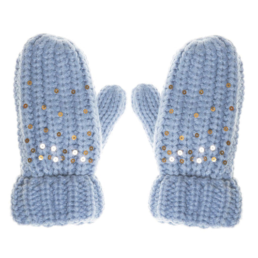Rockahula - Shimmer Sequin Mittens - Blue