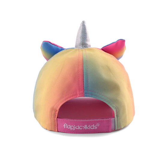 FlapJackKids - Kids 3D Cap - Rainbow Unicorn