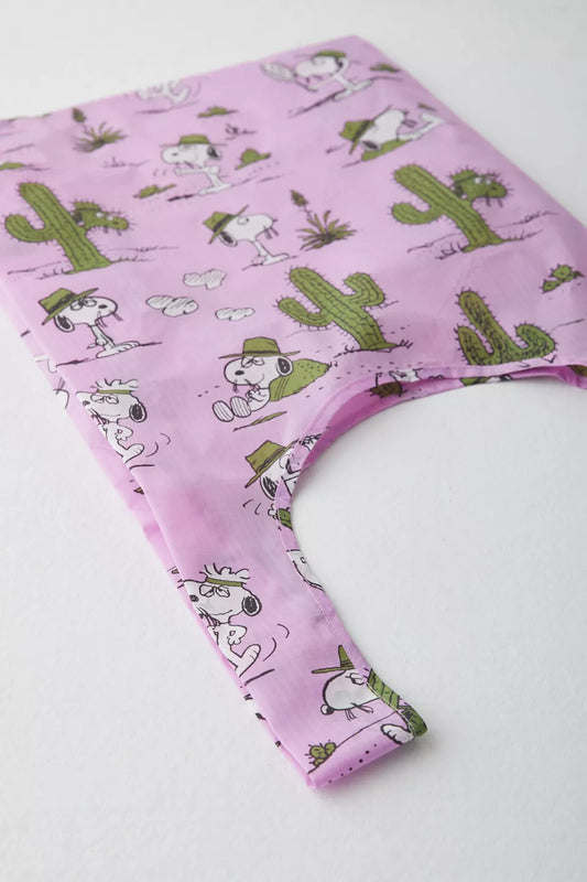 BAGGU Standard Baggu Peanuts Snoopy Pink Spike Tote Bag