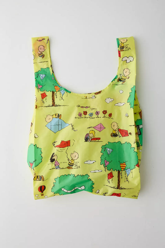 BAGGU Standard Baggu Peanuts Snoopy Kite Eating Tree Tote Bag