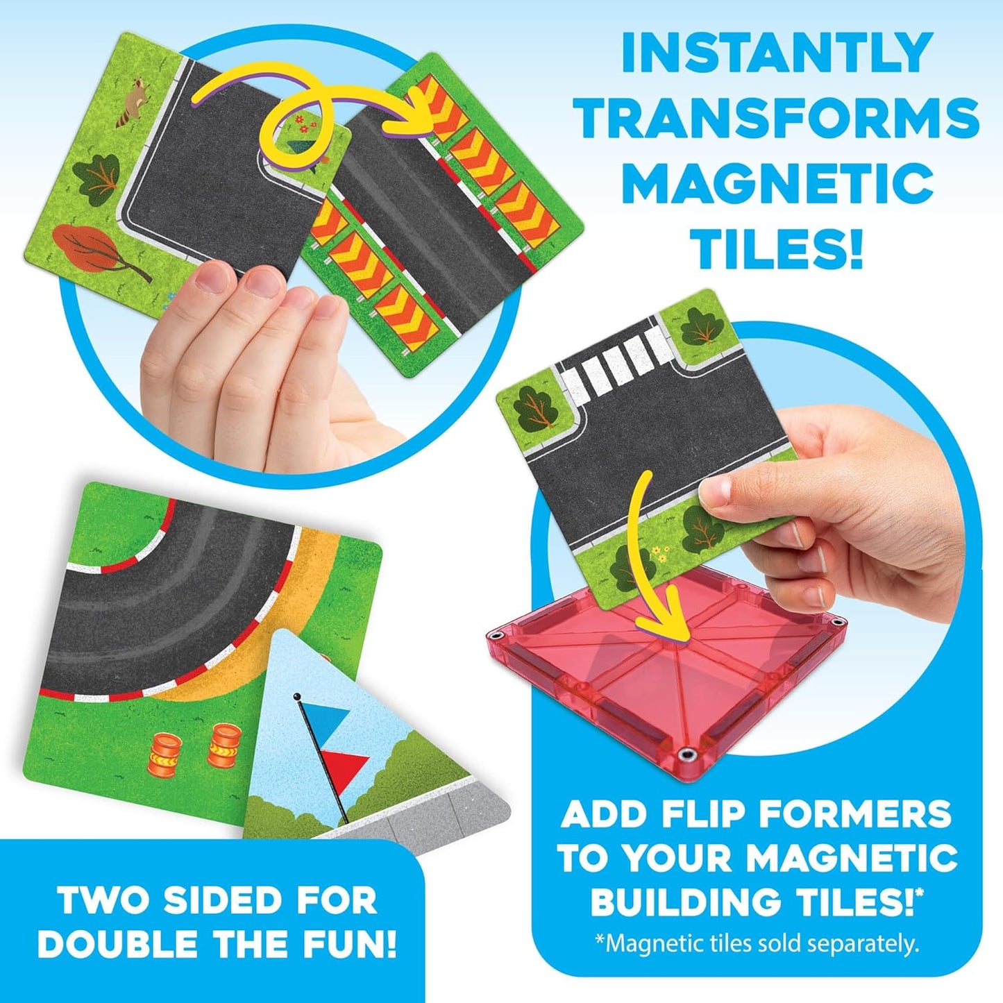 MindWare - Flip Formers: Roads Tile Toppers