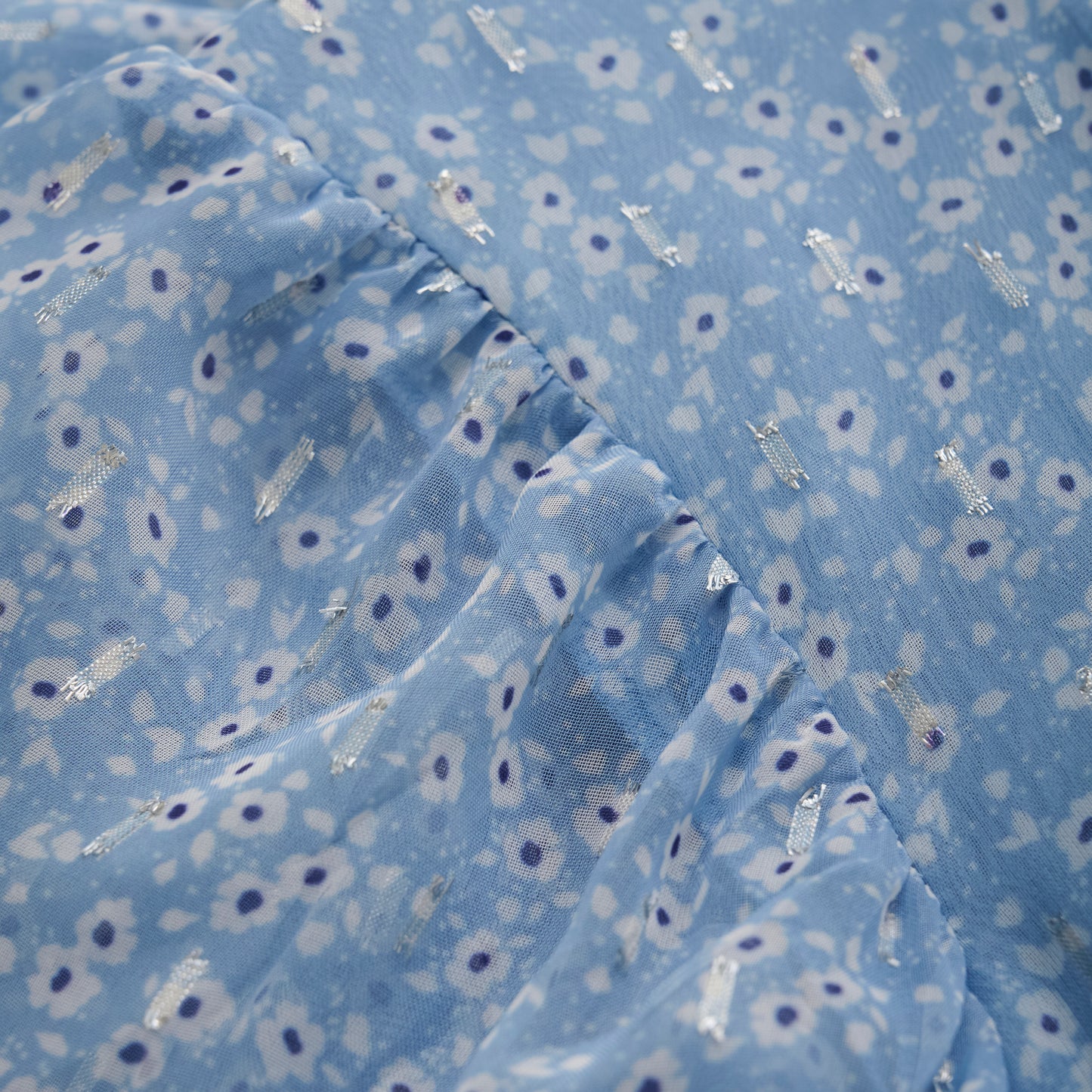 Creamie Dress Flower Lurex - 8Y