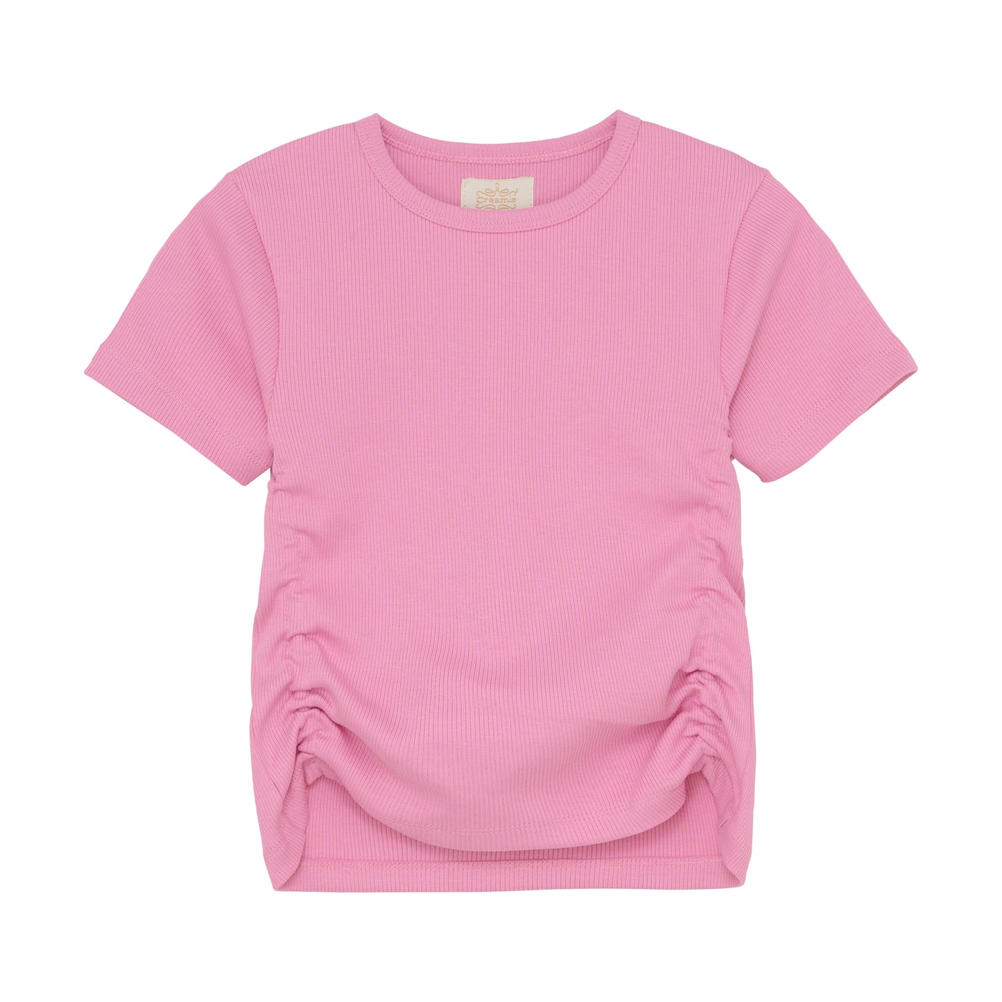 Creamie T-shirt SS Rib Pink - 8Y