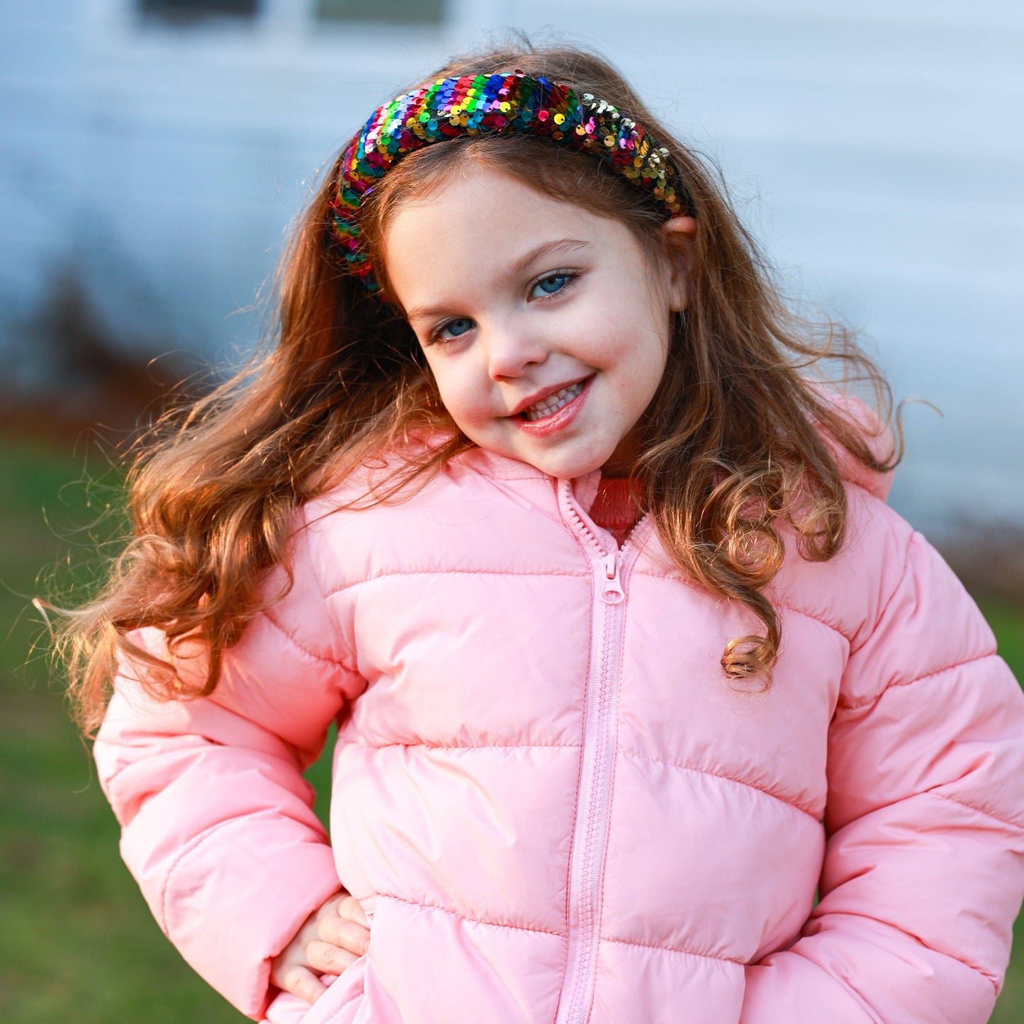 Frog Sac - Reversible Sequin Headband - Kids Padded Hair Band