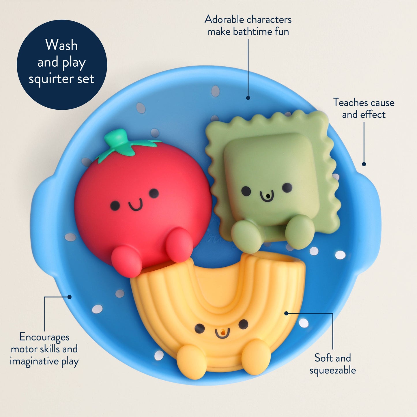 Itzy Ritzy Canada - Pasta Itzy Splash Pals Bath Toys