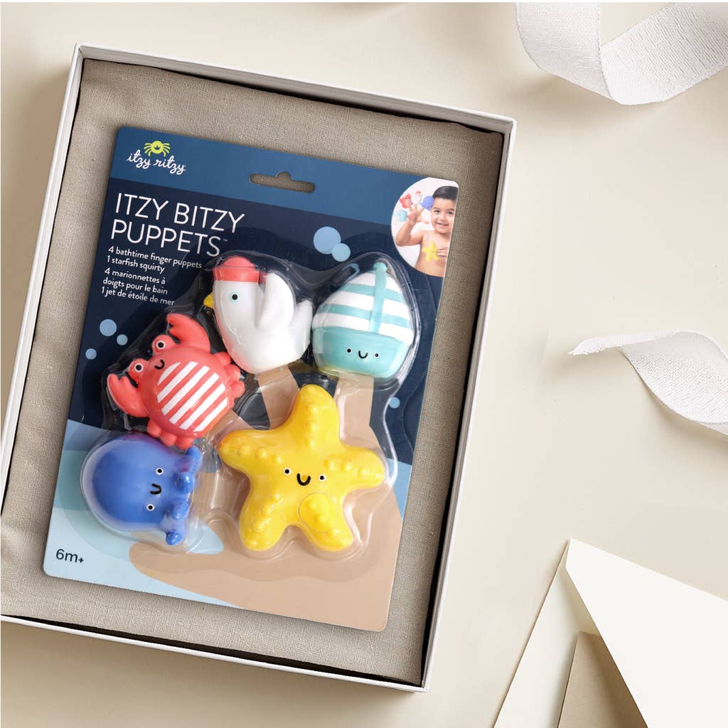 Itzy Ritzy - Itzy Bitzy Puppets - Bath + Storytelling: Nautical Friends Toys