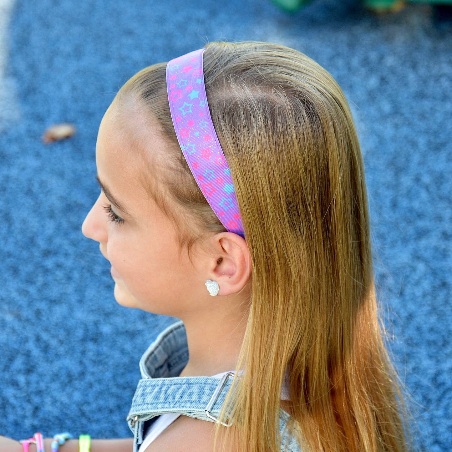 Frog Sac - Adjustable No Slip Metallic Print Headband - Stars