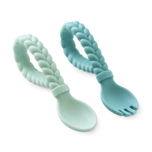 Itzy Ritzy - Sweetie Spoons + Fork Set: Mint