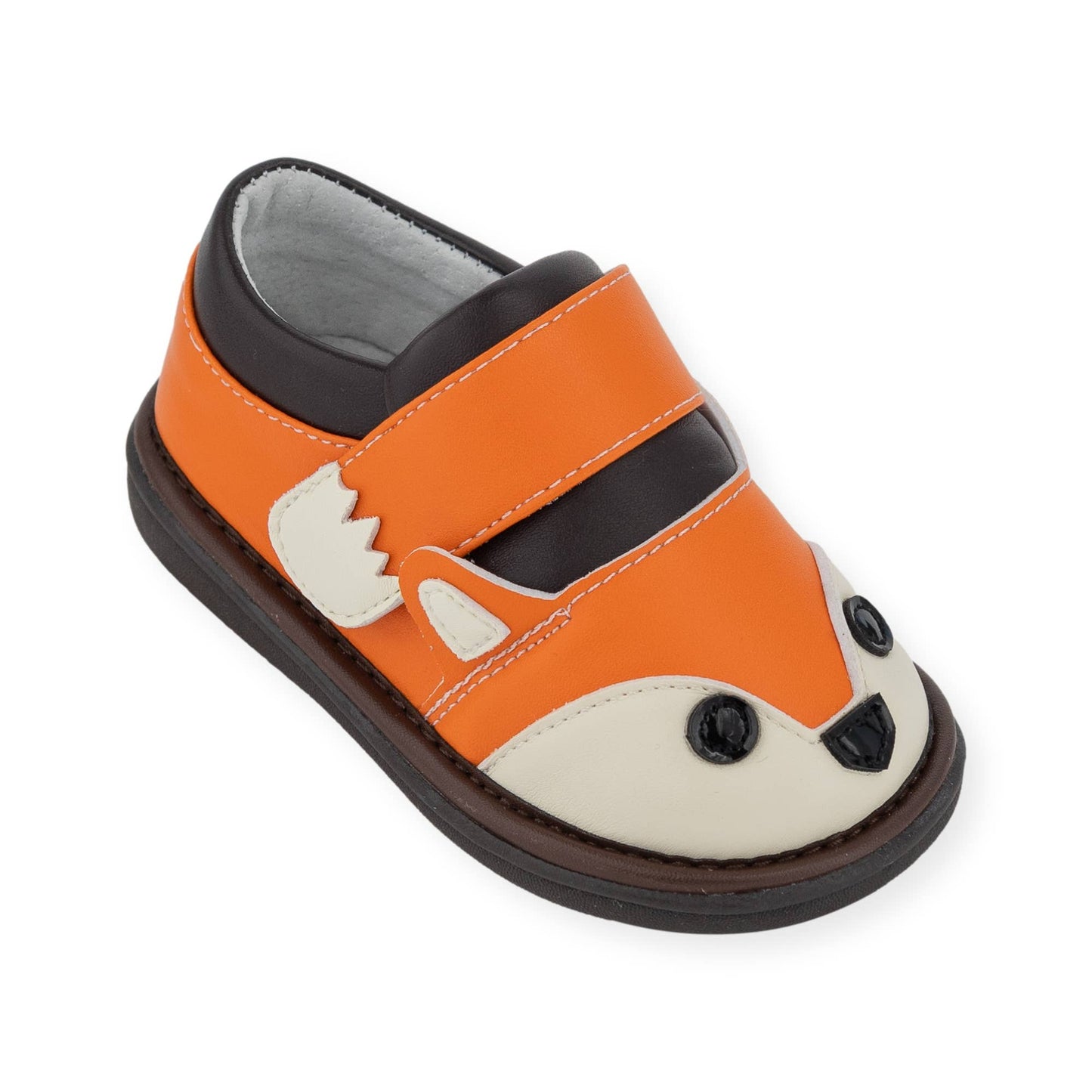 Wee Squeak Fox Orange Shoes with Adjustable Tail Strap