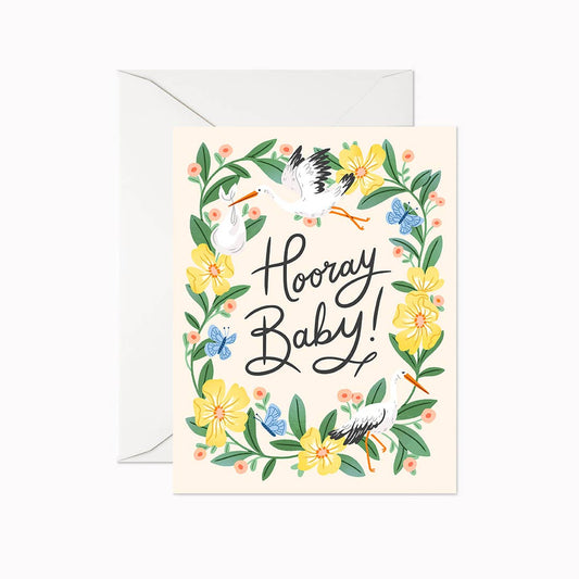 Linden Paper Co. - Hooray Baby | Greeting Card