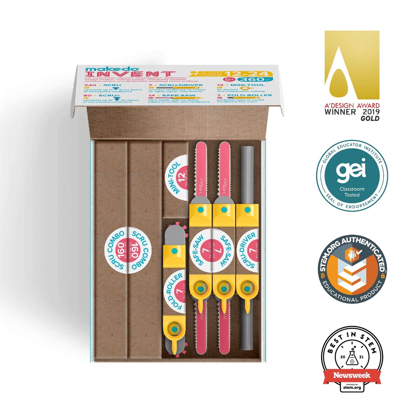 Makedo Invent Cardboard Construction Kit