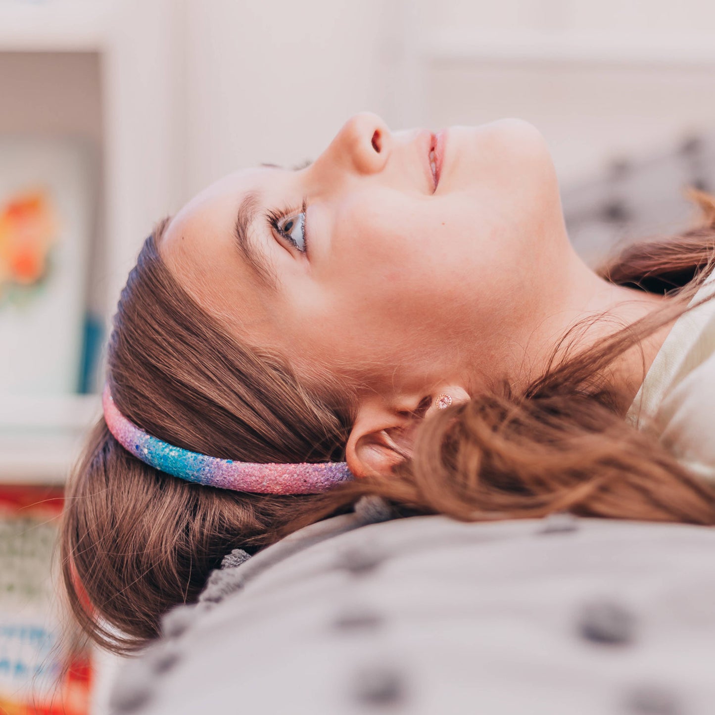 Frog Sac - Glitter Headband - Thin Hairbands for Kids