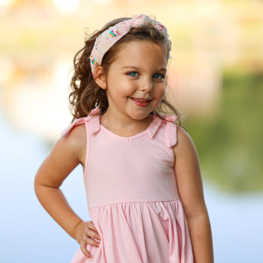 Frog Sac - Unicorn Knotted Headband - Rainbow Knot Hair Band For Kids