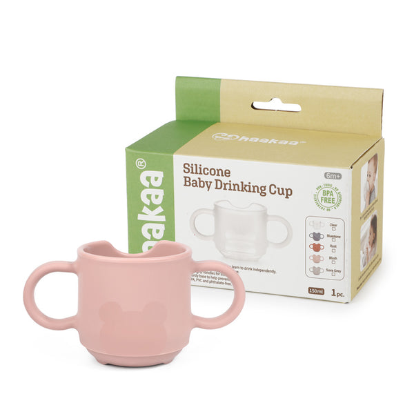 Haakaa Silicone Baby Drinking Cup - Blush