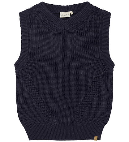 Minymo - 100% Cotton Navy Classic Vest - 5Y