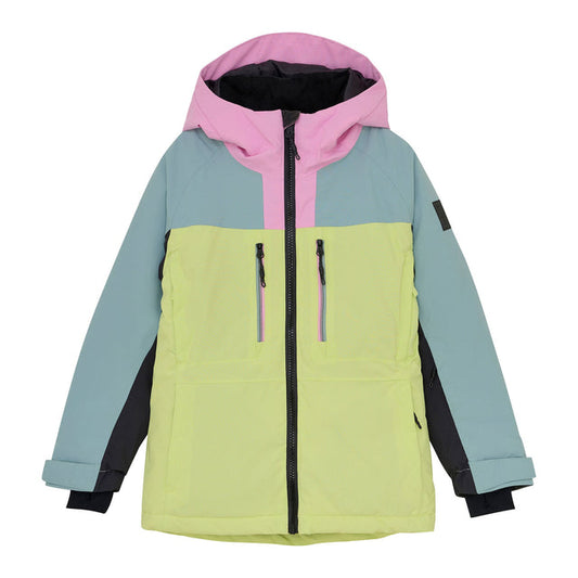 color kids - Colorblock Ski Jacket - Lime - 6Y