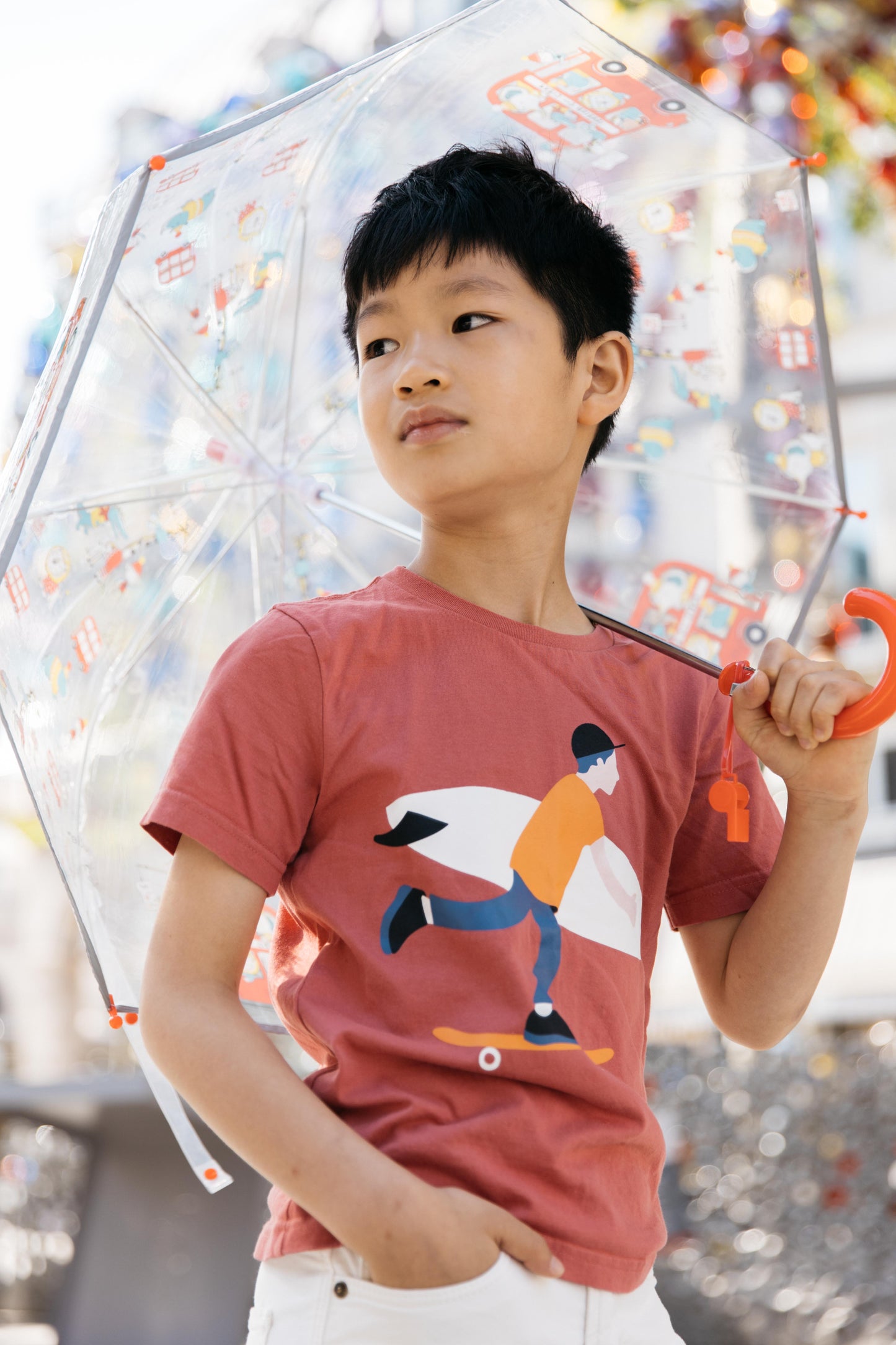 Smati Paris Animals Transparent Fluorescent Kids Umbrella