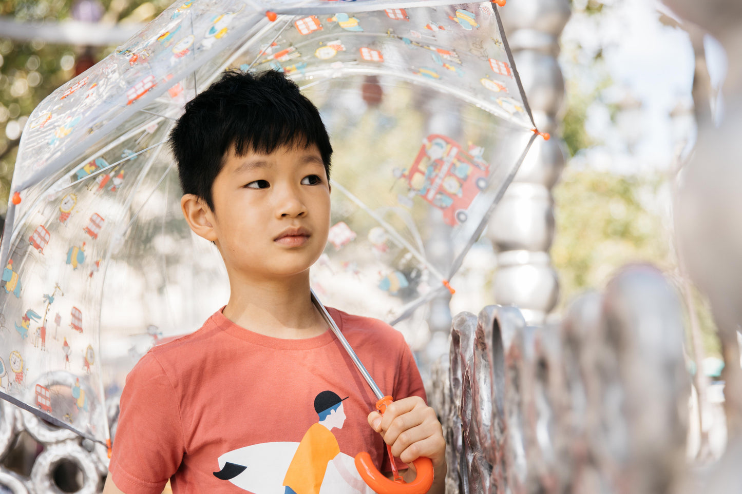 Smati Paris Animals Transparent Fluorescent Kids Umbrella