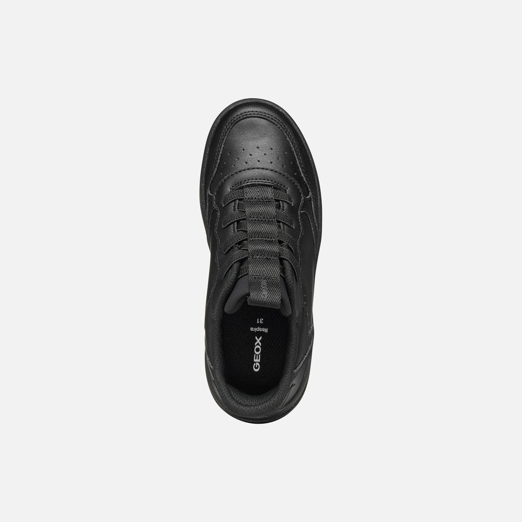 Geox Washiba Fast In Boy's Black Uniform Sneakers