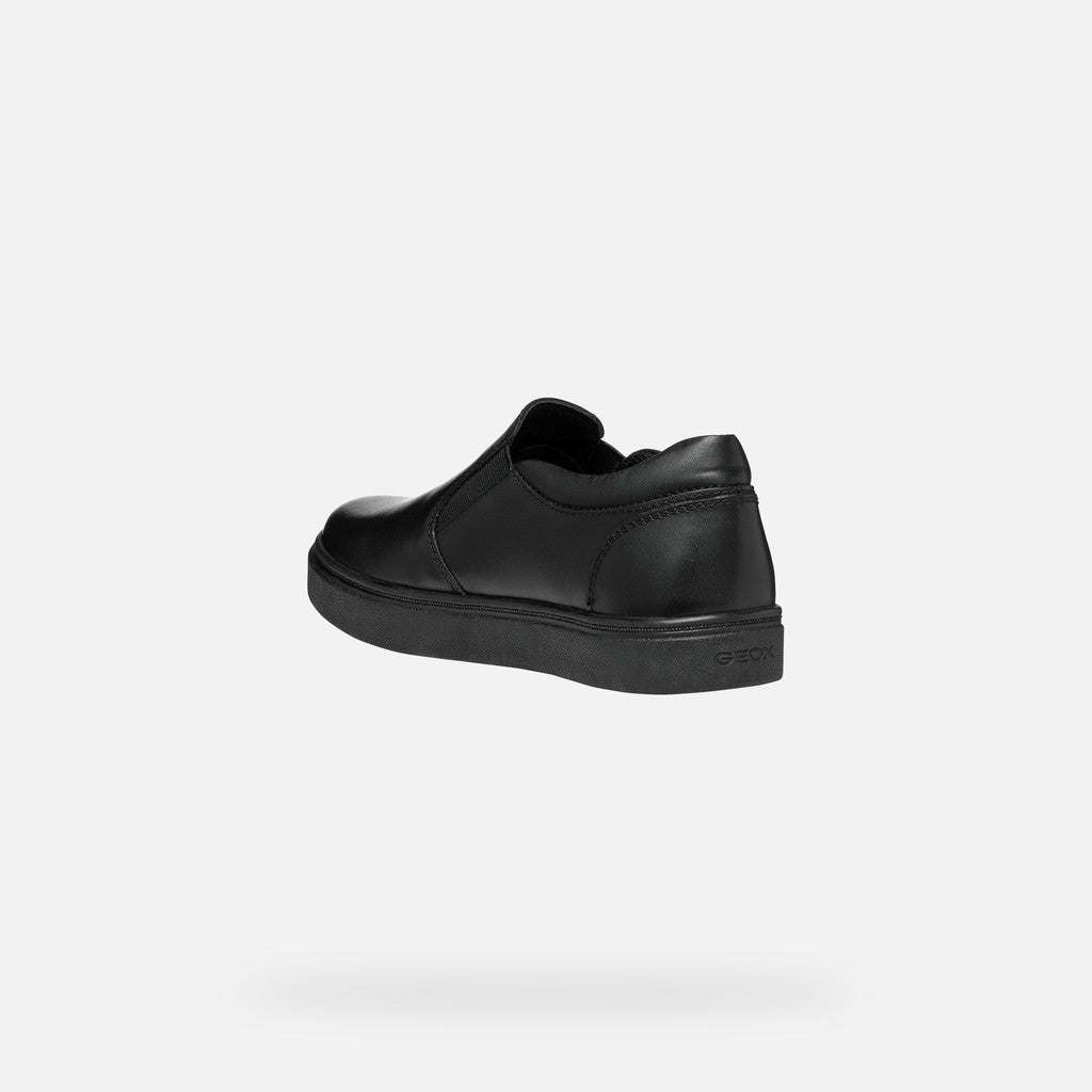 Geox Nashik Boys Uniform Sneakers Shoes Black