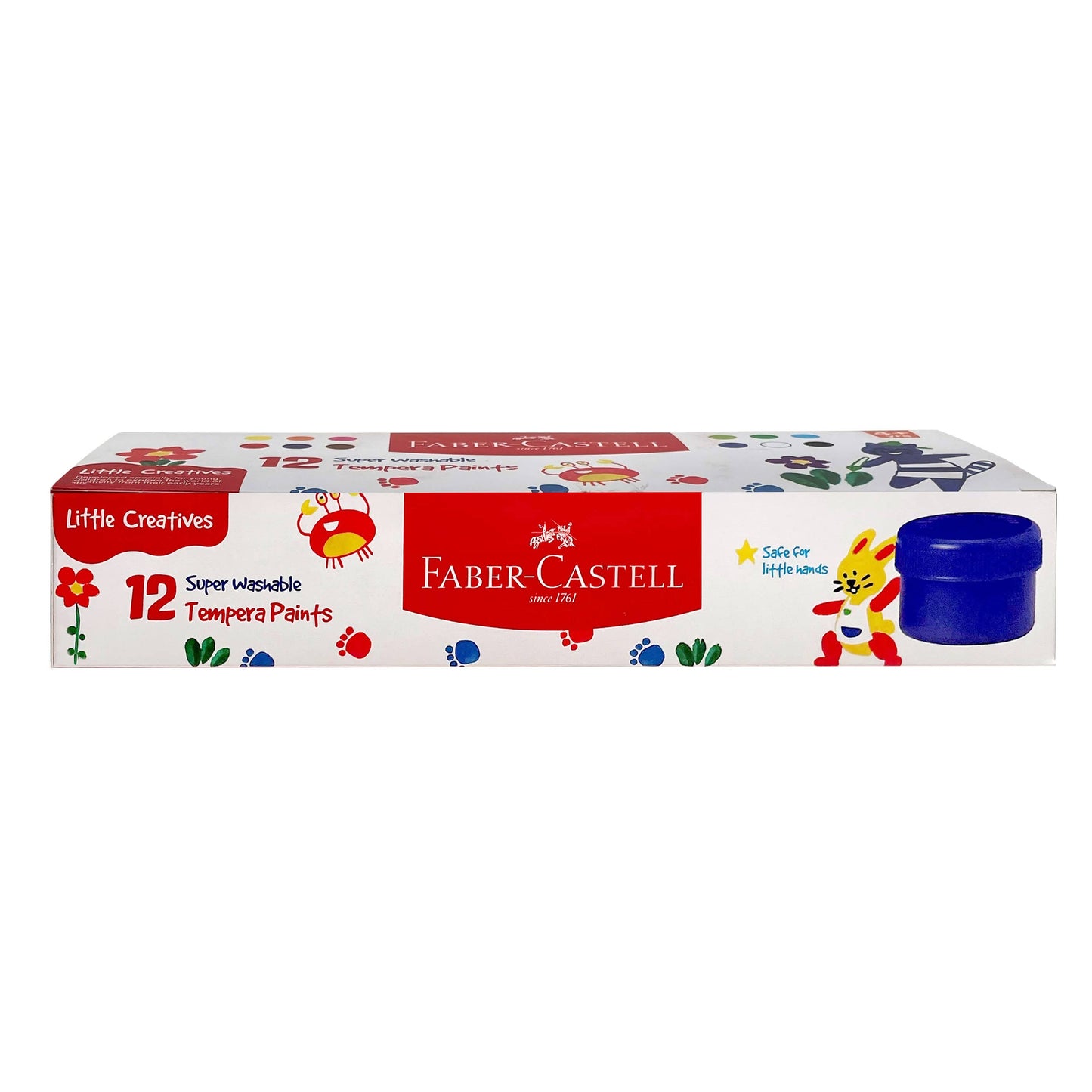 Faber-Castell Little Creatives tempera paint set packaging on a white background