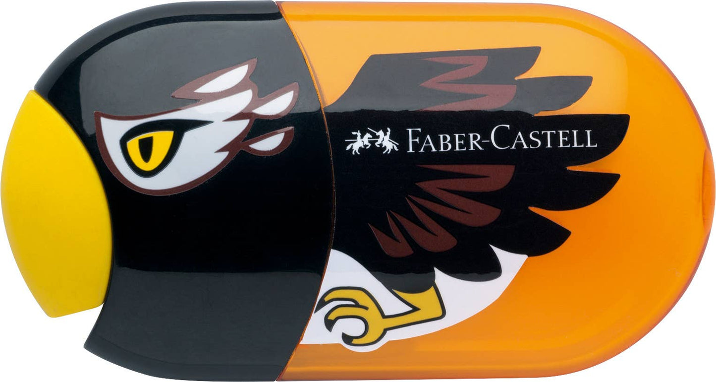 Faber-Castell pencil case shaped like a toucan with the brand logo.