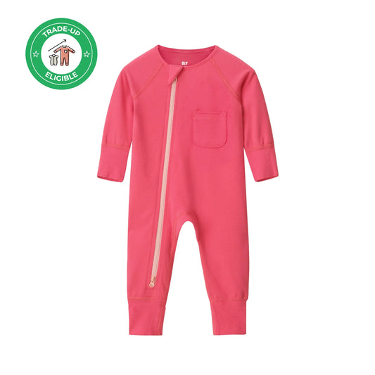 Our Little Treasures - Zip Romper in Red Maple