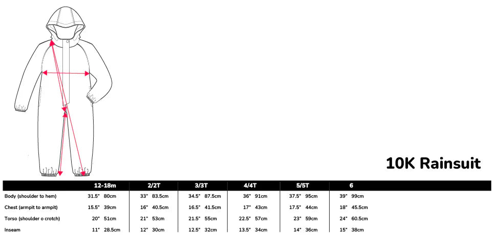 Therm - Kids 10K Rainsuit