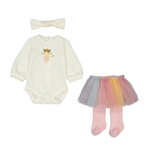 Mayoral Infant Girl Bodysuit with Tutu Set