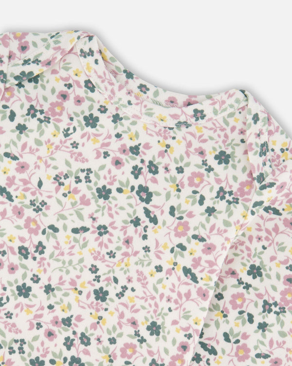 Deux par Deux - Organic Cotton Bodysuit And Sleeveless Overalls Set Jade Green