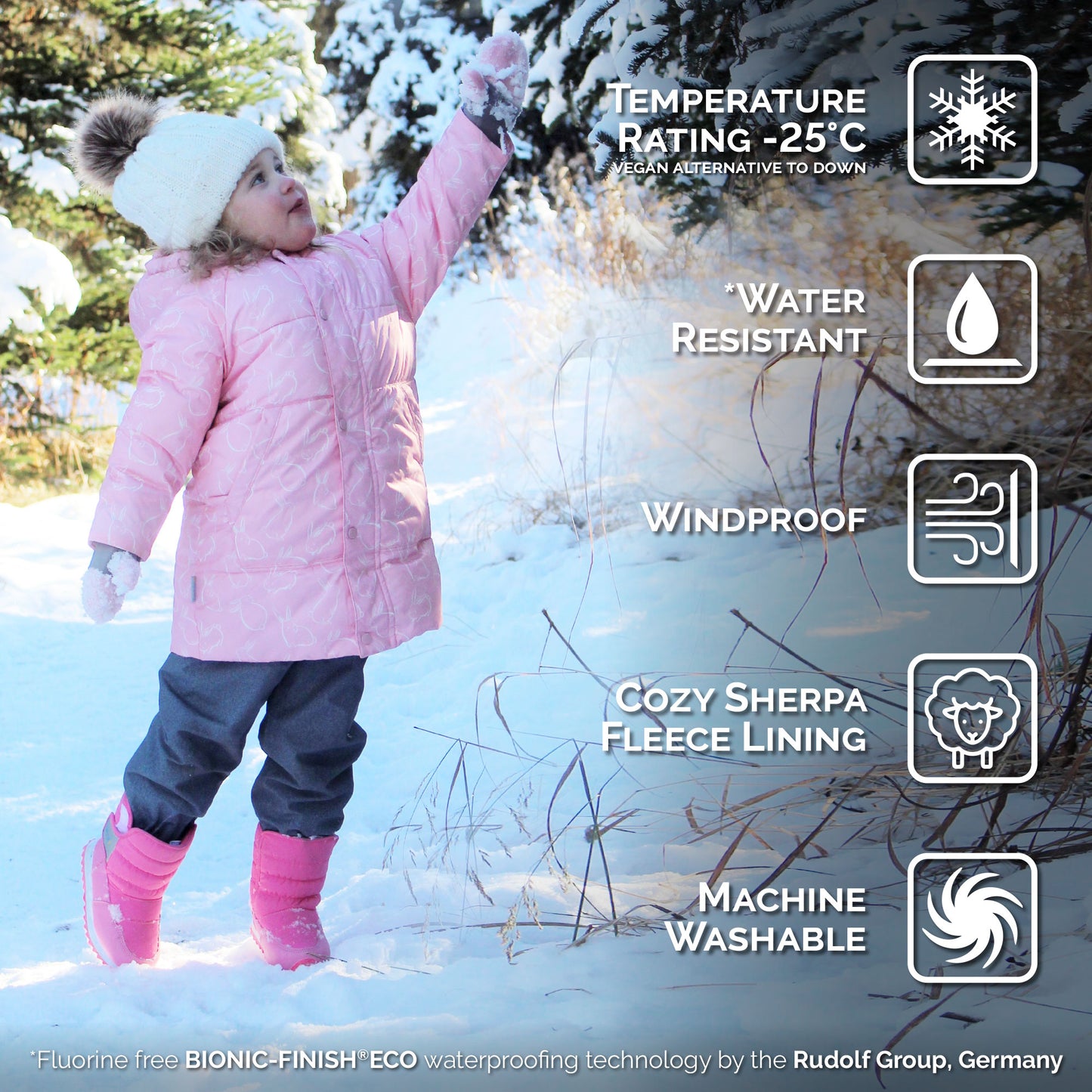 Jan & Jul Glacier Dino | Toasty-Dry Puffy Coat