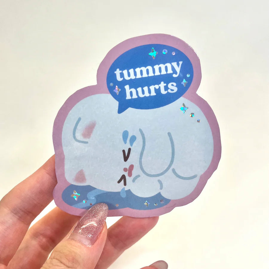 Maobabie Vinyl Sticker - Tummy Hurts