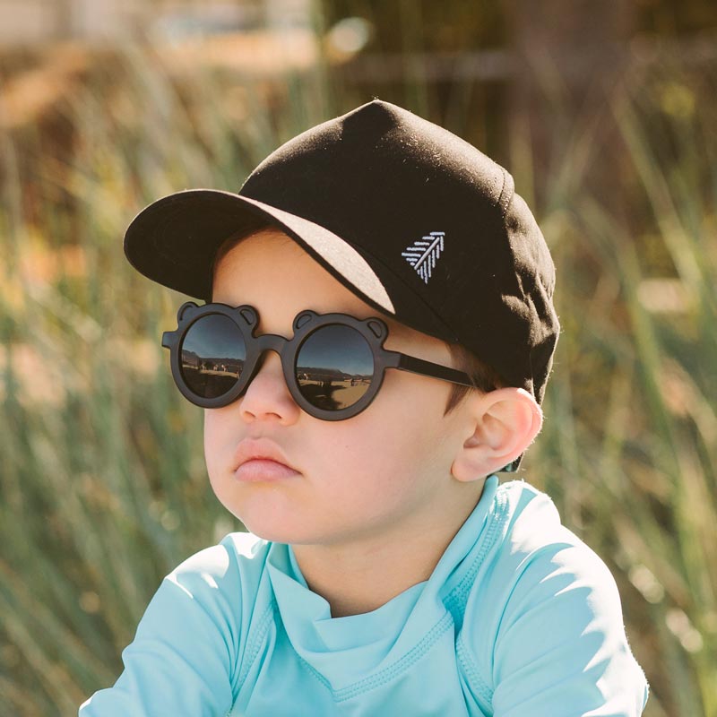 Jan & Jul - Kids Polarized Bear Sunglasses Black 1