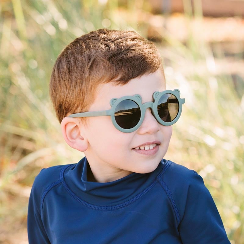 Jan & Jul Kids Polarized Bear Sunglasses Green 1