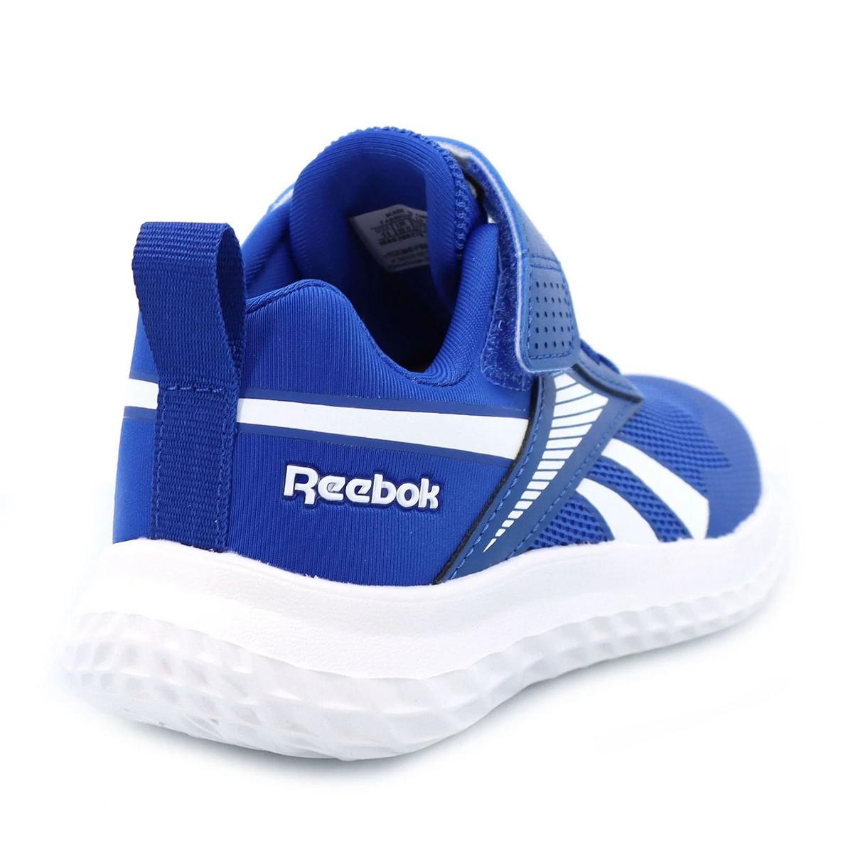 Reebok - Rush Runner 5 Elastic Lace & Top Strap - Blue/Blue/White