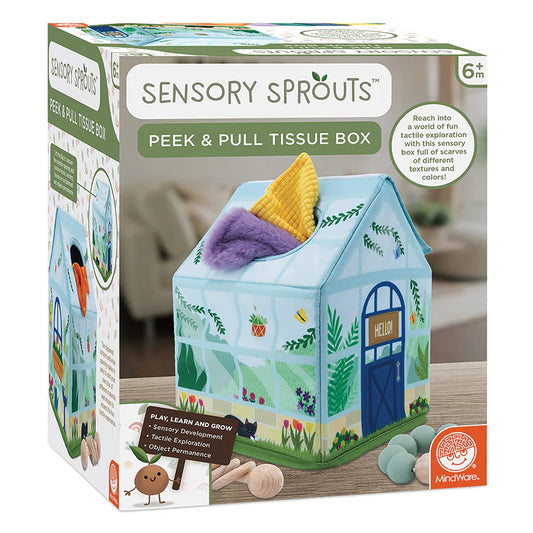 MindWare - Sensory Sprouts Peek & Pull Tissue Box