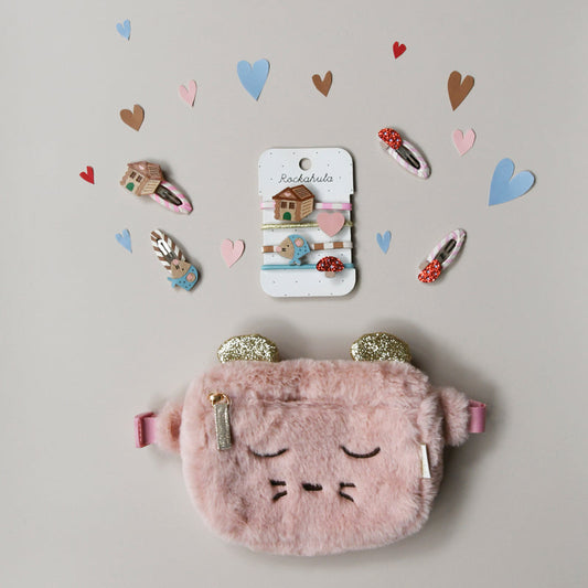 Rockahula - Stripy Toadstool Clips