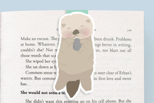 Craftedvan -Otter Jumbo Magnetic Bookmark